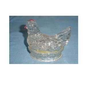  Vintage Chicken on Nest Candy Container 