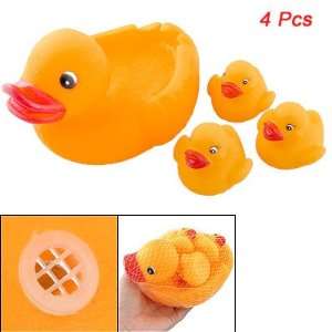  Como Children 4 Pcs Squeeze Squeak Swimming Ducks Toy 