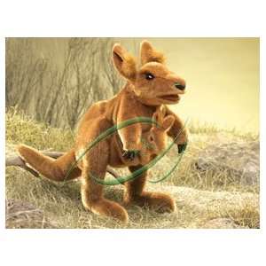  Kangaroo with Joey Hand Puppets