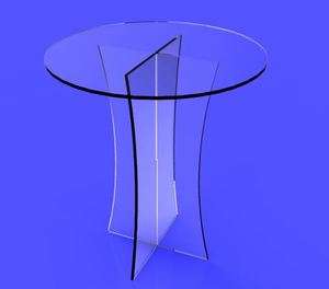 Clear Acrylic Lucite Plexi Table Communion/Trade Show  