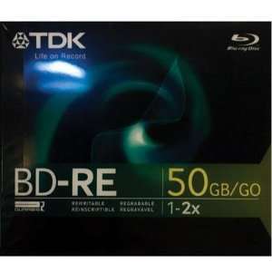  New BD RE 50GB 2X Blu Ray   BDRE50A Electronics