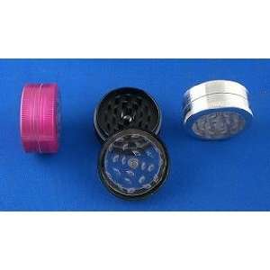  New, Clear Top 2 Piece Herb Grinder 
