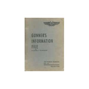 Gunners Information File Manual Aircraft B 17 B 24 B 25 B 29  
