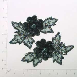  Flower Bead and Sequin Applique Pack of 2 Arts, Crafts & Sewing
