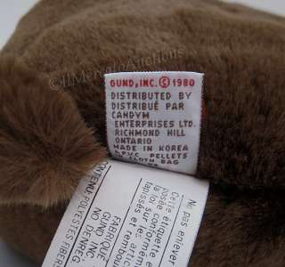   DARK BROWN SNUFFLES Bear Plush Stuffed Animal Toy Chest Tag 10  