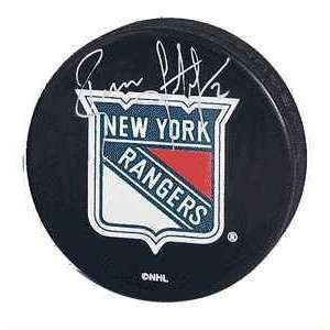  Brian Leetch Autographed Hockey Puck