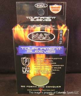 Max Protection Tournament Sleeves GREEN 100ct NEW  