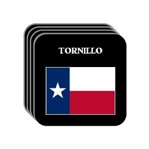 US State Flag   TORNILLO, Texas (TX) Set of 4 Mini Mousepad Coasters