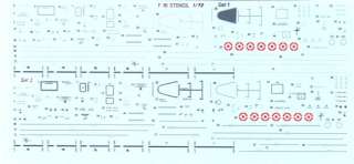 Aztec Decals 1/72 FULL STENCIL SET for the F 16 FIGHTING FALCON  