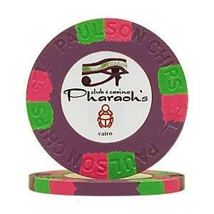  Pharaoh Club & Casino PaulsonT Top Hat & Cane Chips (10 