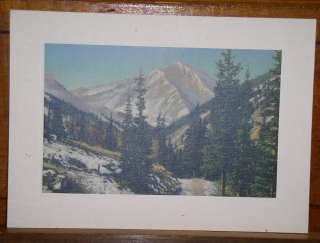 Vintage TORREYS PEAK, Colorado 11 x 6 3/4 Color Print  