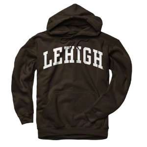  Lehigh Mountain Hawks Brown Arch Hooded Sweatshirt Sports 