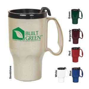   16 oz. travel mug with thumb slide lid. Proposition 65 compliant