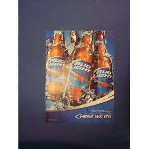 Bud Light Beer Print Ad. Orinigal 2011 Magazine Art. bottles of beer 