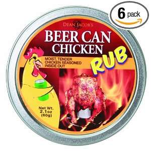Dean Jacobs Beer Can Chicken Rub, 2.1 Ounce (Pack of 6)  
