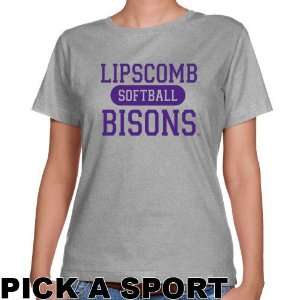  Lipscomb Bisons Ladies Ash Custom Sport Classic Fit T 