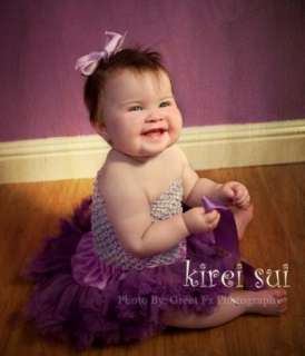 Newborn Baby Infant Purple Pettiskirt Tutu NB 6M W04B  