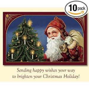  World Christmas a Bright & Happy Holiday Christmas Cards Pack of 10 