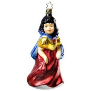  Inge Glass of Germany Snow white Christmas glass ornament 