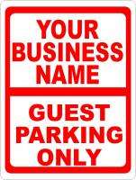 Custom Guest Parking Only Sign Your Business Name  