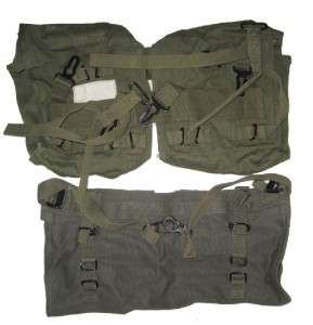Iraqi P58 Web Gear Kidney Pouches Bed Roll Desert Storm Olive Drab 