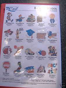 Embroidery Card BACK TO SCHOOL  20 Designs Cheer Teacher Etc  