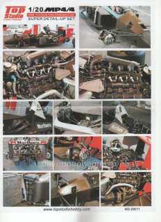 TOP STUDIO Detail + Decal + Tamiya 1/20 McLaren MP4/4  