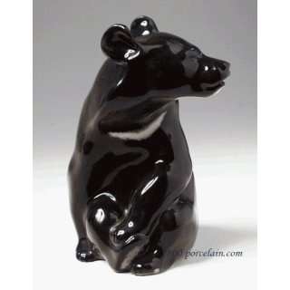  Lomonosov Porcelain Figurine Himalayan Black Bear 