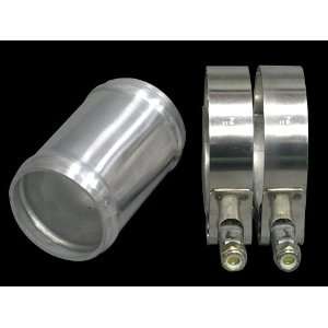  2 OD Aluminum joiner Intecooler Pipe 3 Long + T Clamps 
