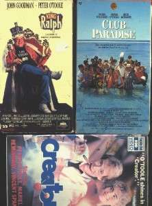 Peter Otoole VHS King Ralph Club Paradise Creator  