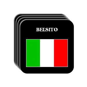  Italy   BELSITO Set of 4 Mini Mousepad Coasters 