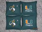 MIAMI DOLPHINS EMBROIDERED CORN HOLE BAGS(8)  