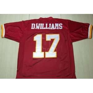  Redskins #17 D.williams Red Jerseys Authentic Football Jersey 