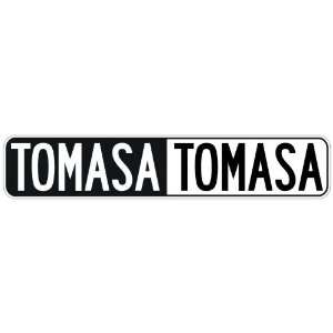   NEGATIVE TOMASA  STREET SIGN