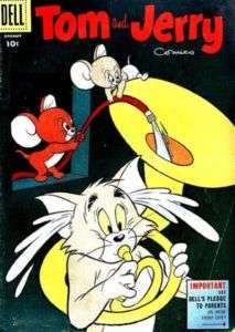 TOM AND JERRY COMICS #134 Good, Dell 1955  