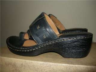 Born Womens BLACK Pecan Sandal # 31877 Size 9/Euro 40  