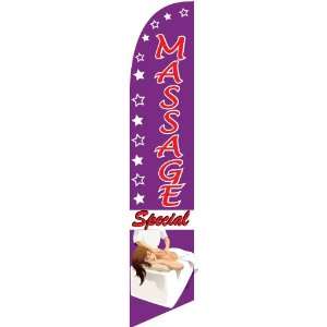  Massage Special 12 foot SUPER Swooper Feather Flag With 
