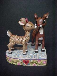 Jim Shore Rudolph Red Nosed Reindeer CLARICE KISSING RUDOLPH 4023444 