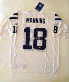 Peyton Manning Colts Broncos Rare Signed SB Football Jersey Steiner 