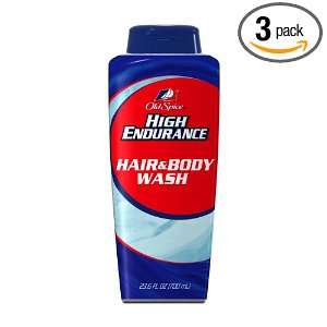  Spice High Endurance Hair & Body Wash, 23.6 Ounce Bottle (Pack of 3