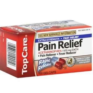 Top Care Pain Relief Rapid Release, 50 Gel Caps Health 