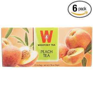 Wissotzky Peach Tea, 1.76 Ounce Boxes Grocery & Gourmet Food