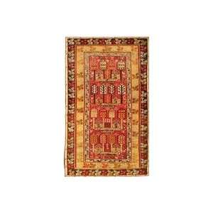  Antique Giordes Turkish Rug / Carpet 1446