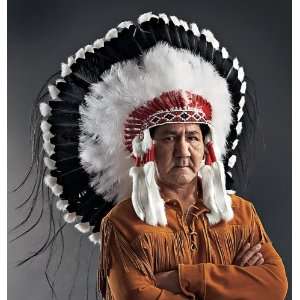 Native American Shadow Warrior Headdress or War Bonnet  