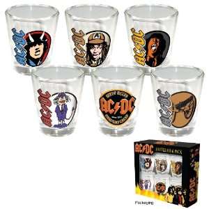  AC DC/Shotglass Set 6 Pack