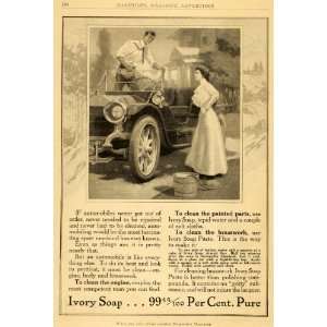  Ad Ivory Soap Paste Car Wash Artist L. A. Shafer Clean Wash Polish 