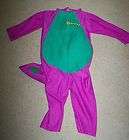 Barney the Purple Dinosaur Halloween Play Dress Up Costume Size 1 2 