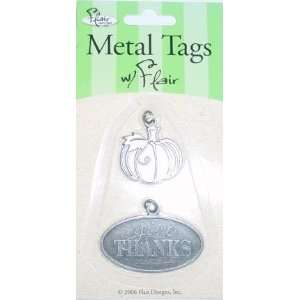  Pumpkin Metal Tags for Scrapbooking (MT019) Arts, Crafts & Sewing