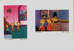 Simpsons Bart Homer Album Stickers 1990 100 Packs #1599  