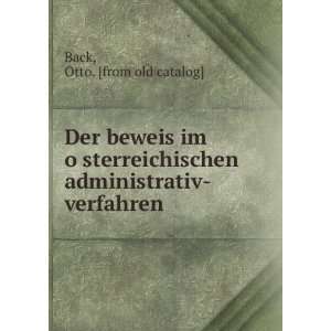  Der beweis im oÌ?sterreichischen administrativ verfahren 